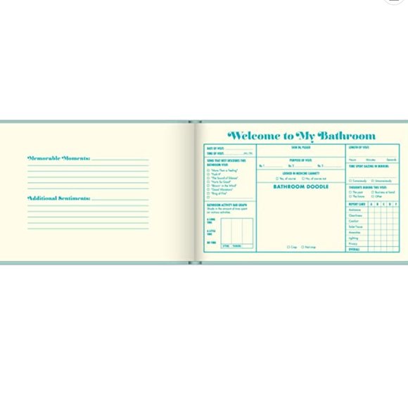 Knock Knock Bathroom Guest Book - Picture 2 of 5